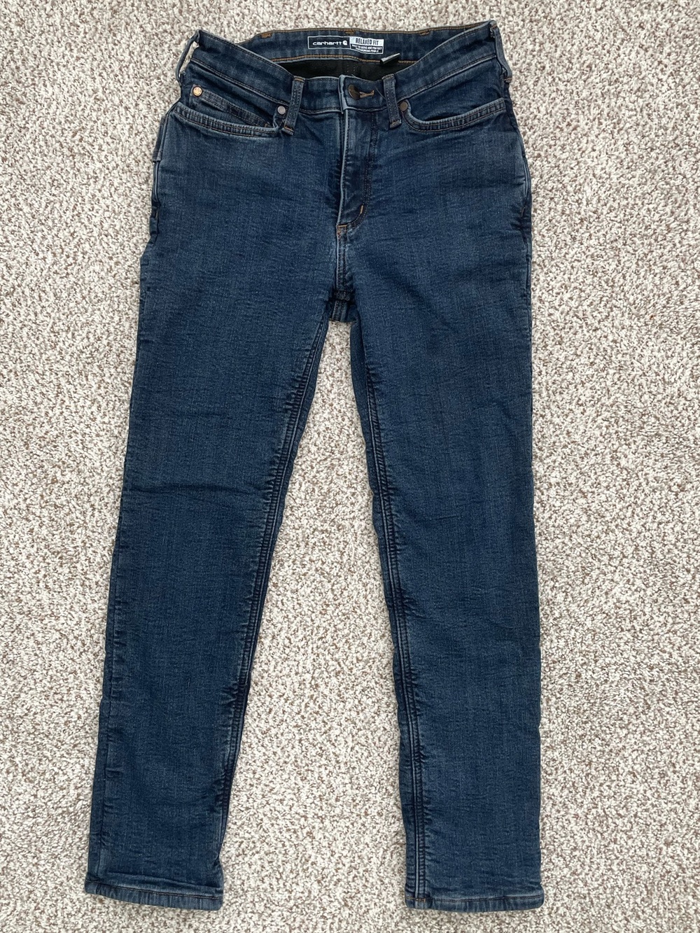 Carhartt Women’s Fleece-Lined Jeans BD5673-W Size 2 Short